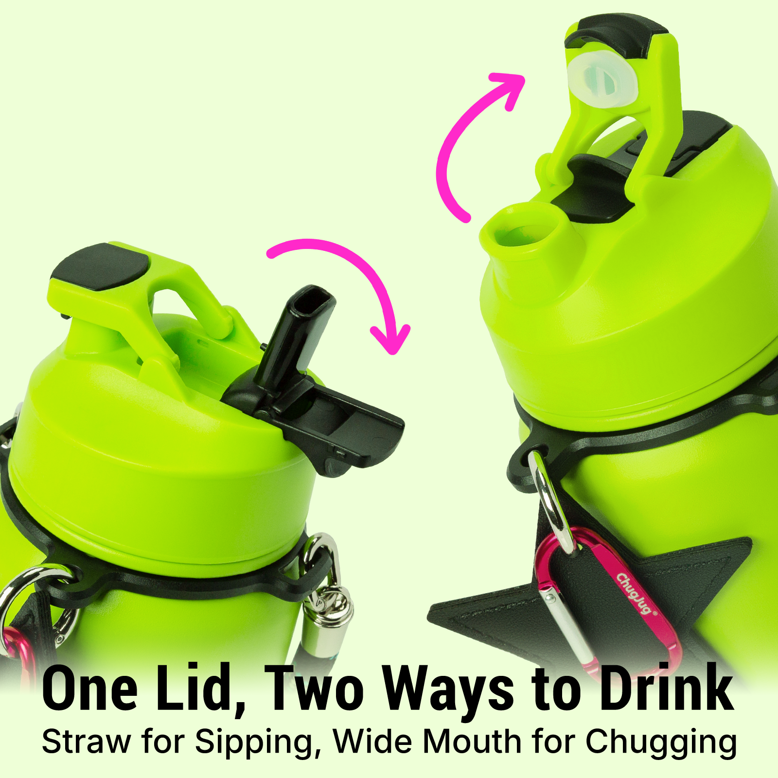 SIPUG Strap Water Bottle-Brat Green