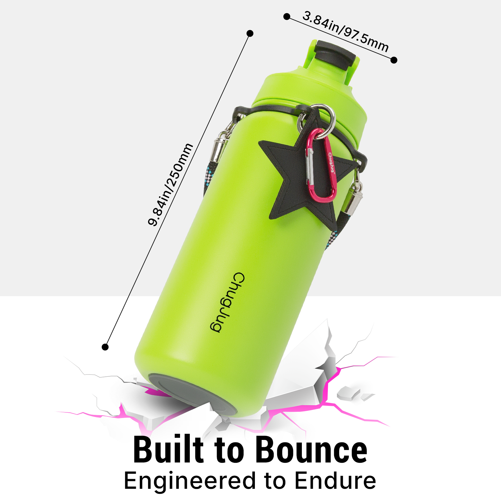 SIPUG Strap Water Bottle-Brat Green