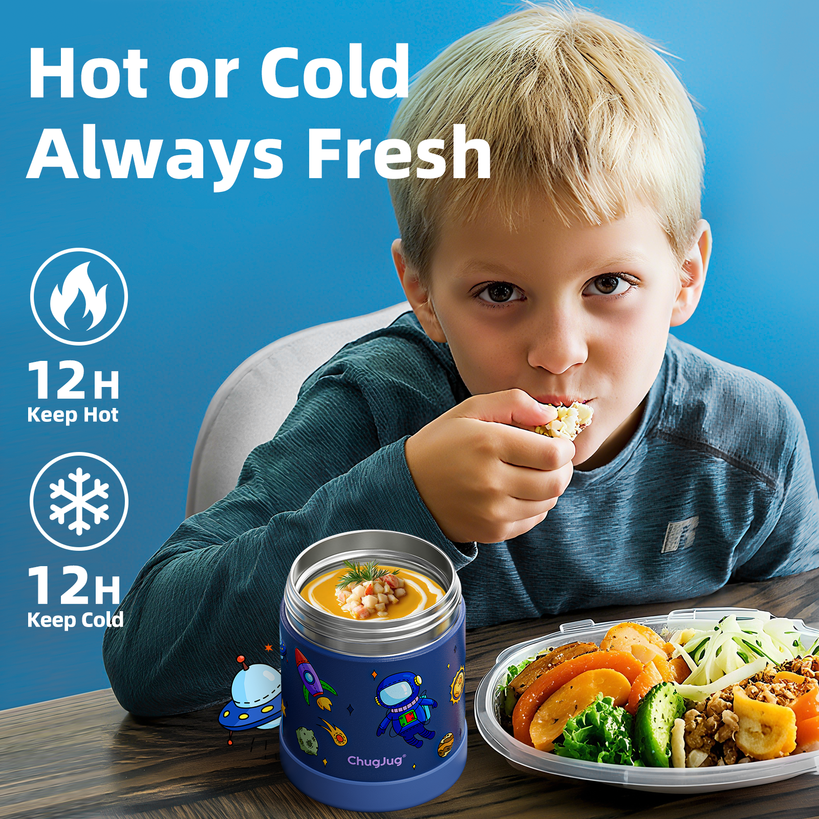 SNACKUG Insulated Food Jar -Space Ranger