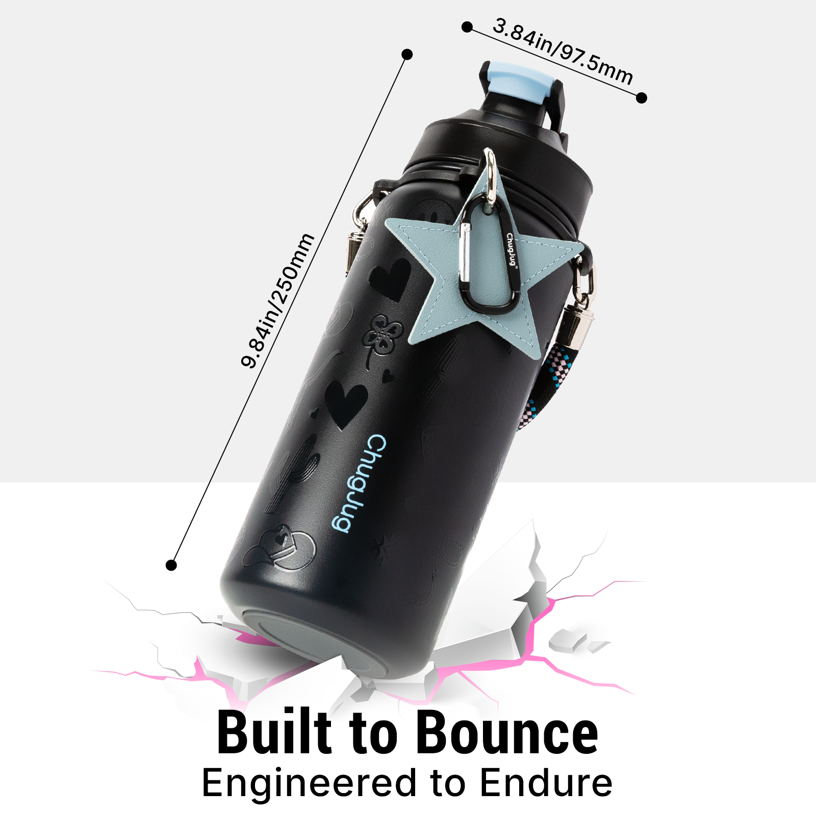 SIPUG Strap Water Bottle-Midnight Desert