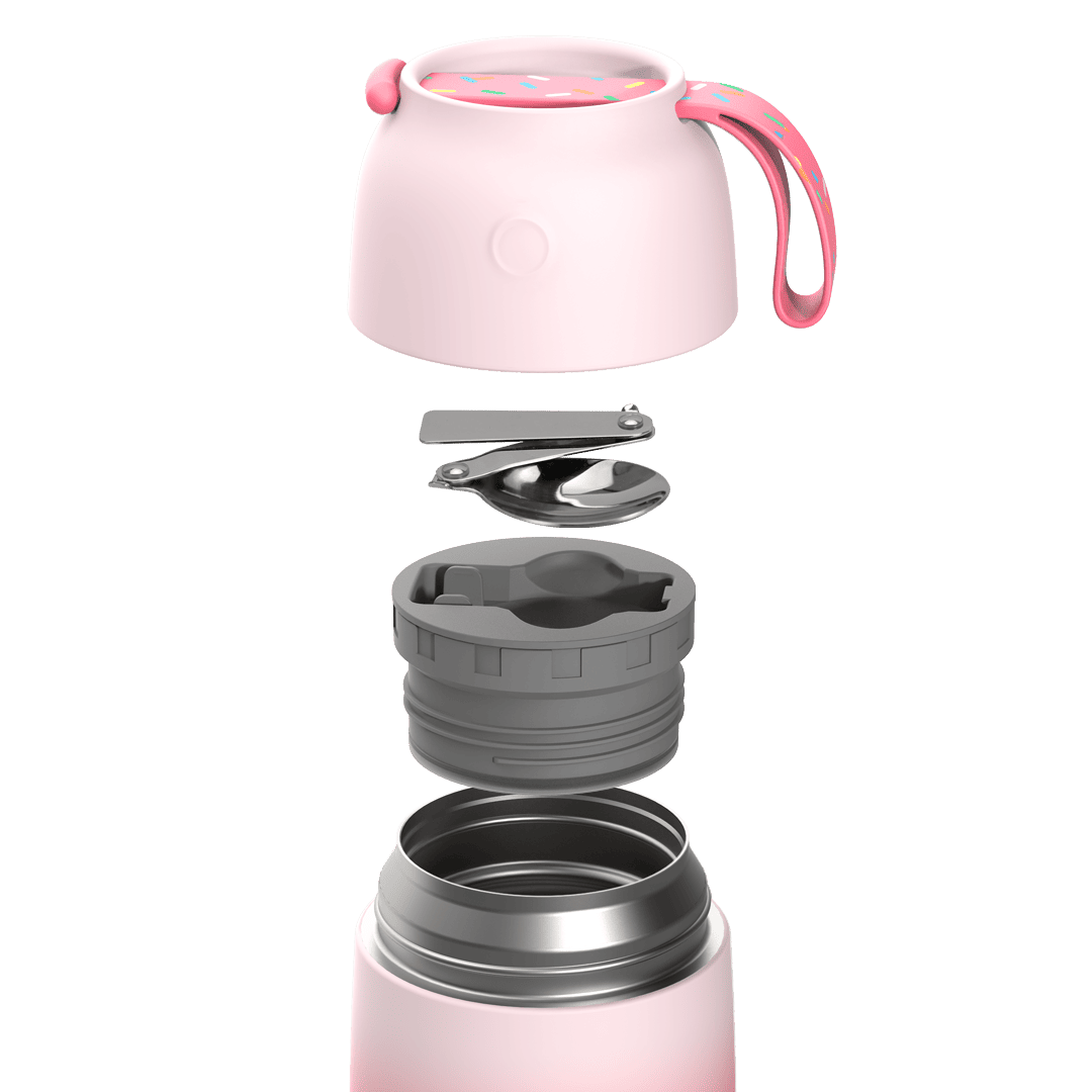 SNUG Insulated Food Jar- Strawberry Milkshake