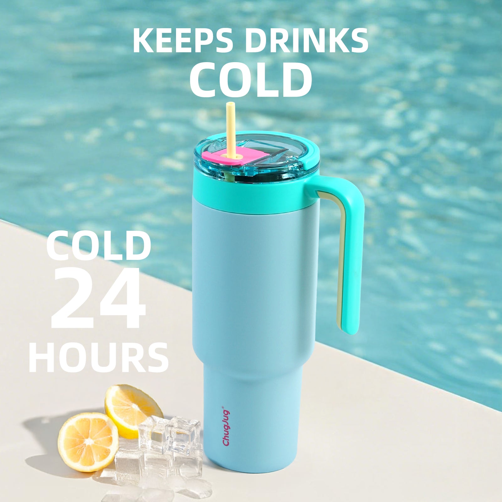 BUBBLUG Chill Tumbler-Blue Lagoon