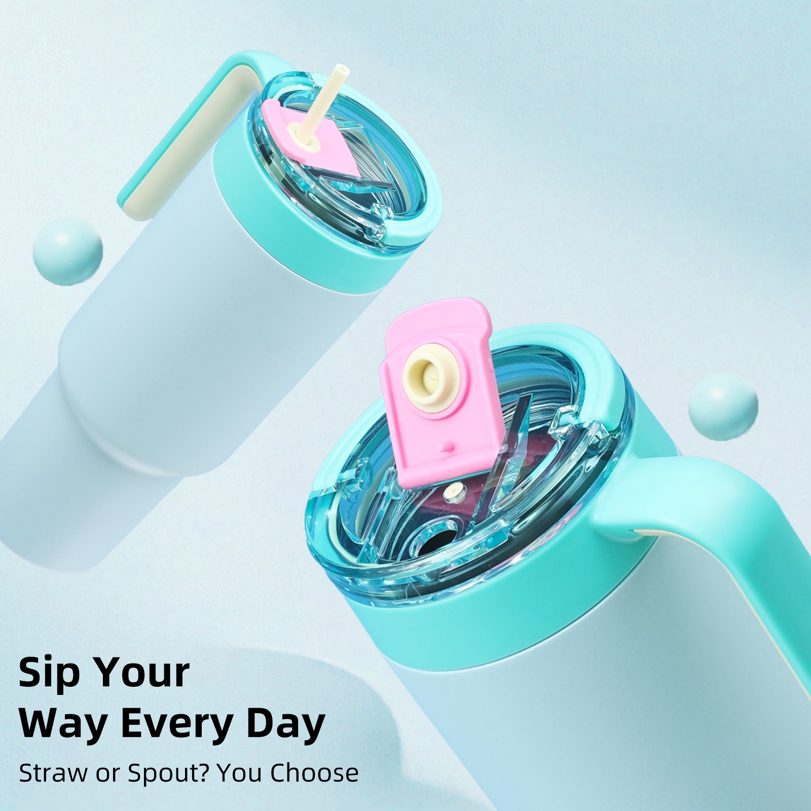 BUBBLUG Chill Tumbler-Blue Lagoon