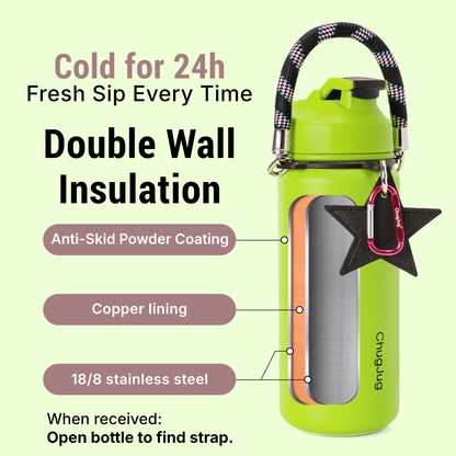 SIPUG Strap Water Bottle-Brat Green
