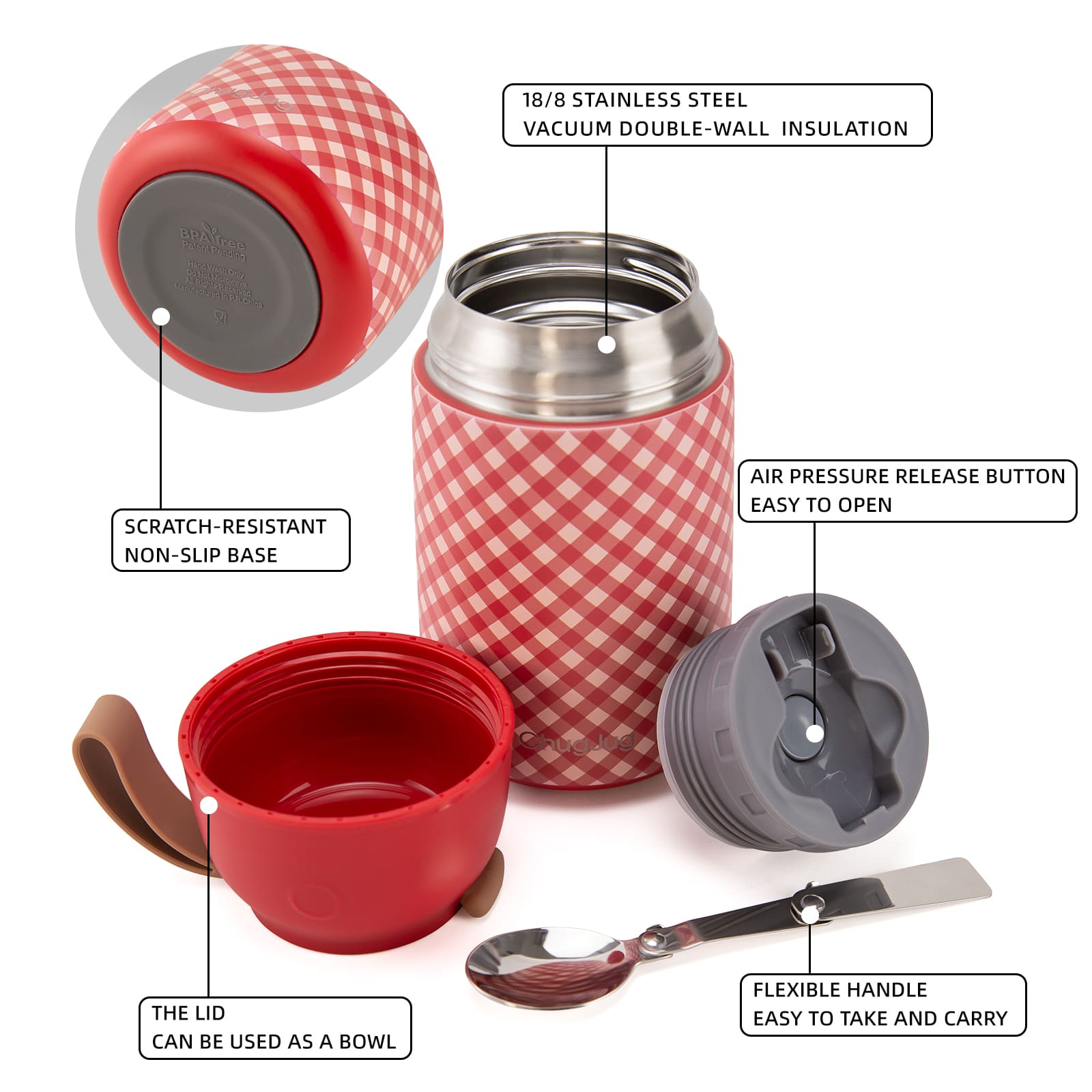 SNUG Insulated Food Jar - Cherry Cookies