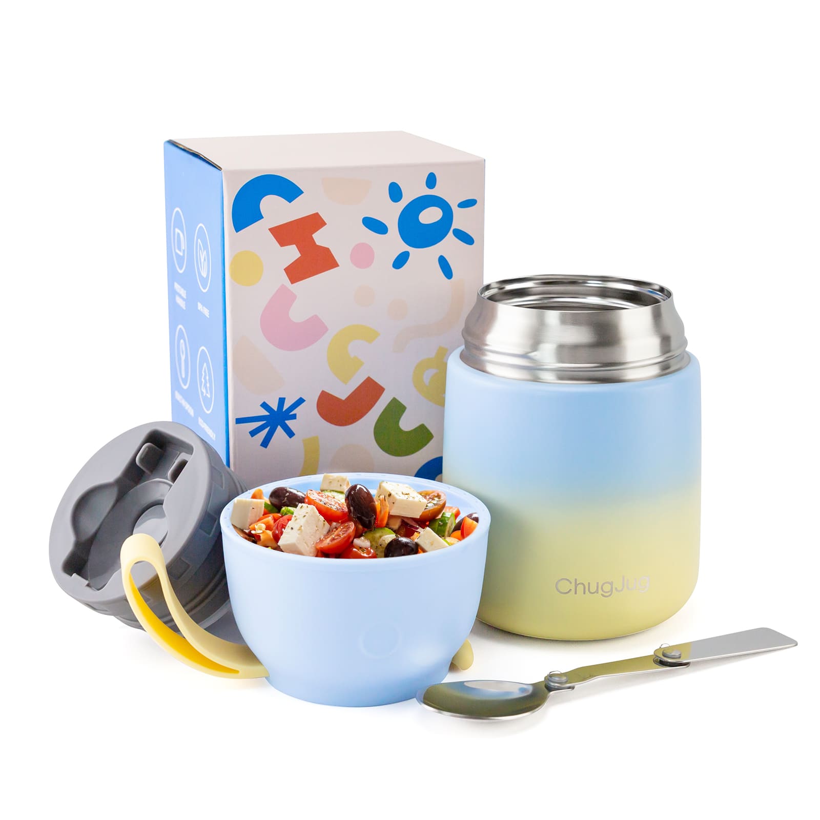 SNUG Insulated Food Jar - Pea Bloom