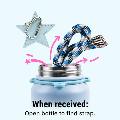 SIPUG Strap Water Bottle-Misty Lagoon