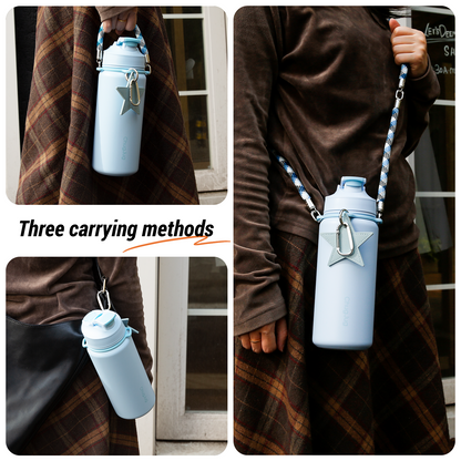 SIPUG Strap Water Bottle-Misty Lagoon