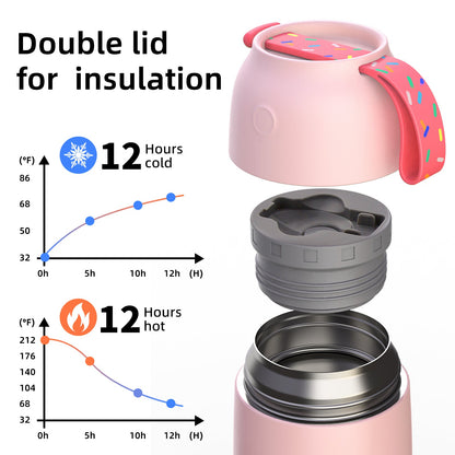 SNUG Insulated Food Jar- Strawberry Milkshake